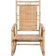 thumbnail image 2 of vidaXL Rocking Chair with cushion Bamboo, 2 of 5