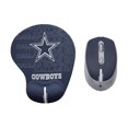 thumbnail image 1 of Set NFL de mouse inalambrico y pad con soporte de muñeca Dallas Cowboys 100% original, 1 of 7