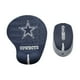 thumbnail image 1 of Set NFL de mouse inalambrico y pad con soporte de muñeca Dallas Cowboys 100% original, 1 of 7