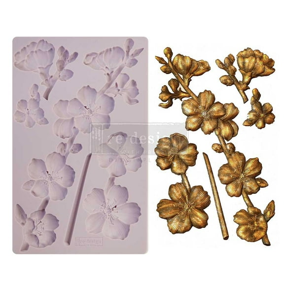 Prima Marketing Re-Design Mould 5"x8"x8Mm-Botanical Blossoms