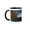 Black/White, variant on 3drose, Red Mangrove Tree, Belize - Sa02 Pox0096 - Pete Oxford, 11oz Two-tone Yellow Mug