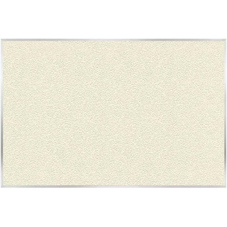 Ghent's Vinyl 3' x 5' Bulletin Board with Aluminum Frame in Ivory