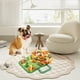 thumbnail image 5 of Dog Sniffing Mat Puzzle Toy | Interactive Large Cup-Shaped Training Mat | Olfactory Stimulation Energy Consumption | Decompression Slow Feeder | 46x52cm Polyester | Green/Yellow, 5 of 6
