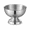 Ice cream cup-silver, variant on Stainless Steel Martini Cocktail Glass, Creative Triangular Stem Bar Cup, Reusable Wine & Dessert Goblet for Home Bar, Party & Mixology Use