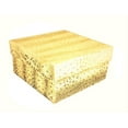 thumbnail image 2 of N'icePackaging - 50 Qty Gold Textured Imported Cotton Filled Earring Jewelry Boxes - for Rings/Earrings/Small Jewelry & Pendants - 2 1/8" x 1 5/8" x 3/4", 2 of 7