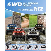 ARRIS CORC 1/12 Scale 4WD RC Crawler Truck, RTR Off-Road Truck with 2-Speed Transmission & Metal Gears