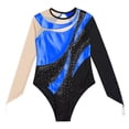 thumbnail image 5 of Traje de patinaje artístico para niños y niñas, Leotardos de baile de Ballet, mono de gimnasia rítmica, mono tutú de Ballet brillante de manga larga, 5 of 5
