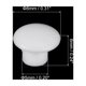 thumbnail image 2 of Uxcell 150Pack 5mm(3/16") Dia Tapones de agujero de tornillo de plástico para muebles, blanco, 2 of 6
