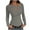 Gray, variant on fatyb Women's Cutout Tops Casual Long Sleeve Slim Ribbed Knit Tees Womens Fashion Going out T Shirts