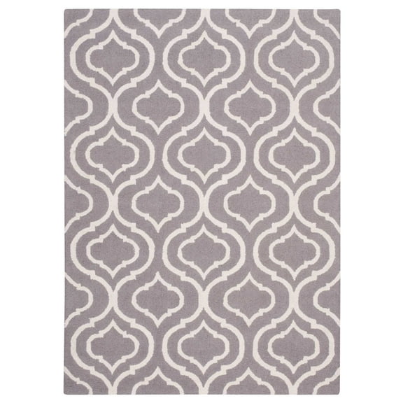 Nourison Linear Trellis Silver Area Rug
