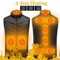 thumbnail image 3 of Lightweight Smart Heated Vest Thermal Heating Vest with 9 Heated Zone for Winter (No Power Bank) - S, 3 of 5