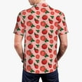 thumbnail image 3 of Balery Tomatoes Printed Men’s Short Sleeve Polo Shirt, Midweight Men's Shirt,Golf Polo shirts -4X-Large, 3 of 8