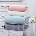 thumbnail image 5 of Nvzi 3 toallas de baño, toalla de mano de algodón súper suave y muy absorbente para ducha, piscina, toalla de mano de 13,78 x 29,53 pulgadas (rosa), 5 of 5