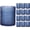 Blue, variant on Large Hobnail Drinking Glasses Set of 6, 15oz Highball Glass Cups, Kitchen Drinkware Glassware,Embossed Water Tumbler,for Beer,Cocktail,Whiskey,Juice and Various Mixed Drinks(Clear)
