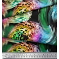 thumbnail image 2 of Soimoi Polyester Crepe Fabric Leopard Animal Skin Decor Fabric Printed Yard 52 Inch Wide, 2 of 3