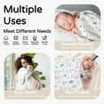 thumbnail image 3 of Hooded Baby Towels for Newborn 2 Pack 100% Muslin Cotton Baby Bath Towel with Hood for Babies, Infant, Toddler and Kids, Large 32x32Inch, Soft and Absorbent Newborn Essential, 3 of 6