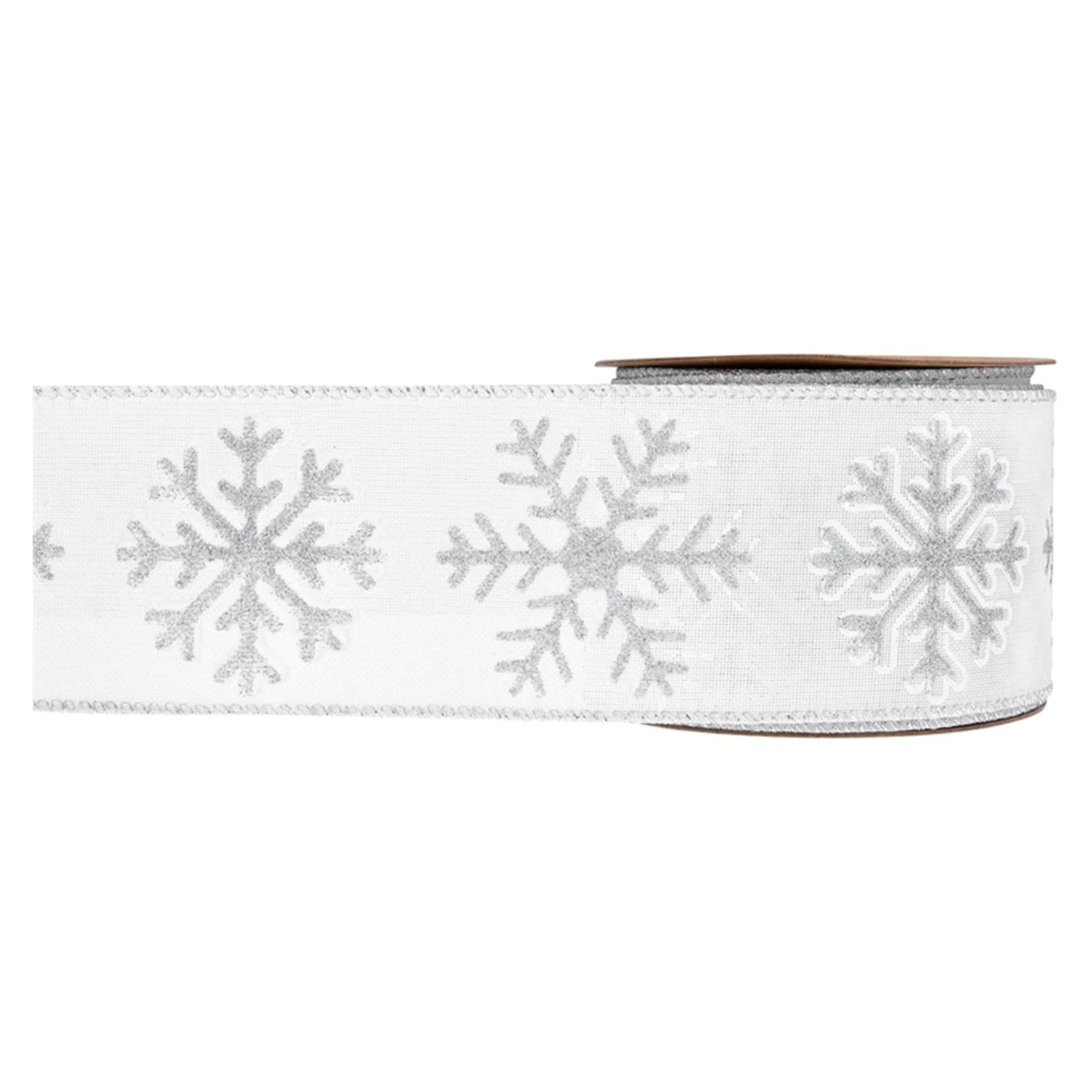 2.5x10 Yards Wired Ribbon White Gift Wrapping Crafts