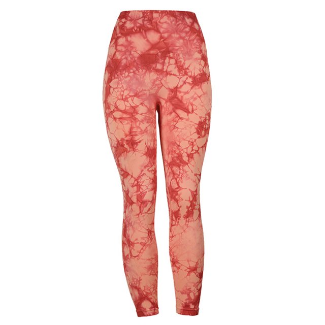 Mujer Yoga Pantalones Seamless Tie Dye Casual Leggings para Gimnasio Deportes (XL Naranja) Ndcxsfigh Para Estrenar