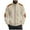 Beige, variant on Jacket for Men Solid Color Corduroy Patchwork Stand Up Collar Zipper Long Sleeve Outwear Jacket Coffee M