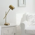 thumbnail image 3 of Globe Electric Modern Style 20" Matte Brass Desk Lamp Adjustable Height, 3 of 9