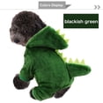 thumbnail image 6 of Small Medium Dog Fun Dinosaur Hoodie Jacket Coat,Pet Cat Puppy Winter Warm Plush Clothes, 6 of 9
