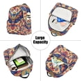thumbnail image 5 of FORMRS Mini Backpack Purse for Women Quilted Travel Daypack Casual Shoulder Bag, Colorful Abstract Eagle, 5 of 7