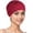 Red, variant on Womens Hijab Undercap Solid Pull On Full Coverage Bonnet Gathered Back Fitted Head Cover Smooth Front Everyday Headwear