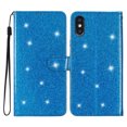 thumbnail image 1 of Compatible with iPhone XS Max Sparkling Glitter Wallet Case with Card Pocket Flip Cover, 1 of 5