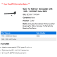 thumbnail image 2 of Outer Tie Rod End - Compatible with 1985 - 2005 GMC Safari RWD 1986 1987 1988 1989 1990 1991 1992 1993 1994 1995 1996 1997 1998 1999 2000 2001 2002 2003 2004, 2 of 2