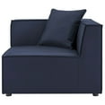 thumbnail image 3 of Ergode Saybrook Outdoor Patio Upholstered 4-Piece Sectional Sofa - Navy, 3 of 5
