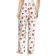 thumbnail image 3 of Goofa Lips Kiss Printed Soft Pajama Pants for Women, Wide Leg Comfy Casual Lounge Yoga Pants-Medium, 3 of 9
