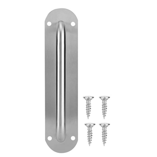 Poignée de Porte - Poignée en Acier Inoxydable à Tirer et Pousser avec Vis (Ovale)