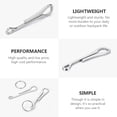 thumbnail image 3 of 4 Pcs Key Chain Heavy Duty Keychain Compact Holder Hanger Clothes Quick-Release Clip Metal Stainless Steel, 3 of 6