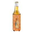 thumbnail image 2 of Carolines Treasures BB8263MUK Message in a Bottle Orange Polkadot Michelob Ultra Hugger for slim cans  Slim Can, 2 of 3