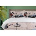 thumbnail image 4 of Ambesonne Urban Duvet Cover Set, London and Paris Streets, 2-Calking, Warm Taupe Black, 4 of 7