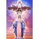 thumbnail image 2 of Cuadros Decorativos Kit de bricolaje de pintura de diamante redondo completo Jesús en la cruz 5D Cuadro de mosaico de diamantes de imitación Tmvgtek embutido en tela, 2 of 9