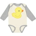 thumbnail image 3 of Inktastic Yellow Baby Duck Boys or Girls Long Sleeve Baby Bodysuit, 3 of 5