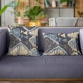 thumbnail image 2 of Plutus Brands Blue Plutus Hidden Seas Abstract Luxury Throw Pillow 20 in x 30in, Double Sided 20" x 30" Queen, 2 of 3