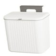 thumbnail image 4 of Abbracc Hangable Kitchen Waste Compost Bin Save Space Multifunction Holder Waste Sorting White 7L, 4 of 9