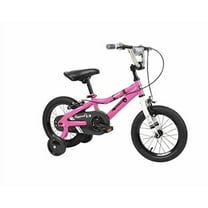 Duzy Customs 14” Pink Kids Bike, BMX Style Frame, Coaster Brake, Training Wheels, Quick  Assembly, Ages 4–7