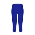thumbnail image 5 of JULMCOMO Capri Pants for Women High Waisted Comfy Stretchy Yoga Pants Lounge Summer Workout Sports Compression Trousers Blue XL, 5 of 5