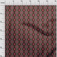 thumbnail image 2 of oneOone Cotton Cambric Fabric Diamond & Swirl Ikat Printed Craft Fabric BTY 56 Inch Wide, 2 of 4