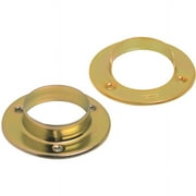 Stanley Hardware 193205 Satin Brass Closet Rod Sockets, 2 Count