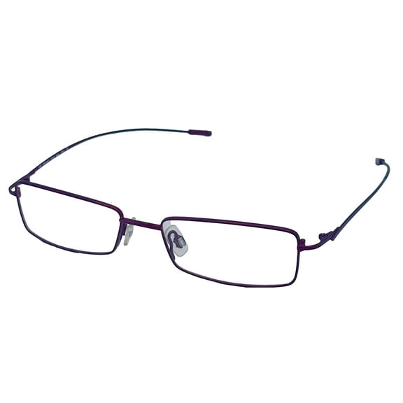 Kenneth Cole Men's Titanium Metal Rectangle Eyeglass Frames KC139 Red 52mm