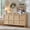 Oak, variant on LJAN 67" Buffet Cabinet with Storage, Large Credenza with 4 Doors, Wood Mid Century Modern Sideboard for Kitchen and Living Room (67"*31.5"*15.7")