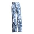 thumbnail image 1 of Pantalones de Pierna ancha jinwen para mujer estilo años 90 Y2K ligeros rectos holgados y acampanados S, 1 of 8