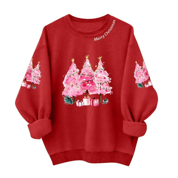 Christmas Tops for Women Plus Size Tops Fall Long Sleeve Shirts V-Neck T-Shirts Blouses for Work Professional Plus