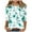 Sky Blue, variant on Darzheoy Womens Tops Seamless Floral Graphic Pullover Drop Shoulder Fall Winter Sweatshirts Casual Loose Printed Hoodless Mid-Length 3/4 Sleeve Blouses