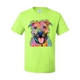 thumbnail image 3 of Dean Russo Best Dog Dog Lover Men's Graphic T-Shirt, Safety Green, 5X-Large, 3 of 6