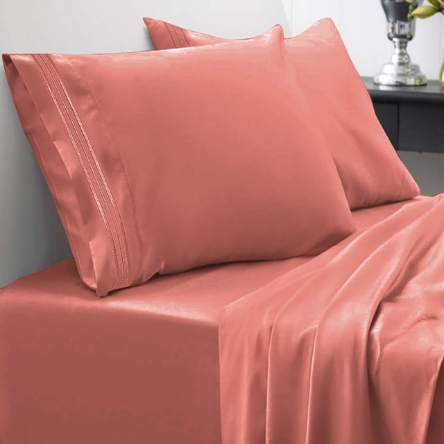 Juego de sábanas Sweet Home Collection, 1800 hilos, doble